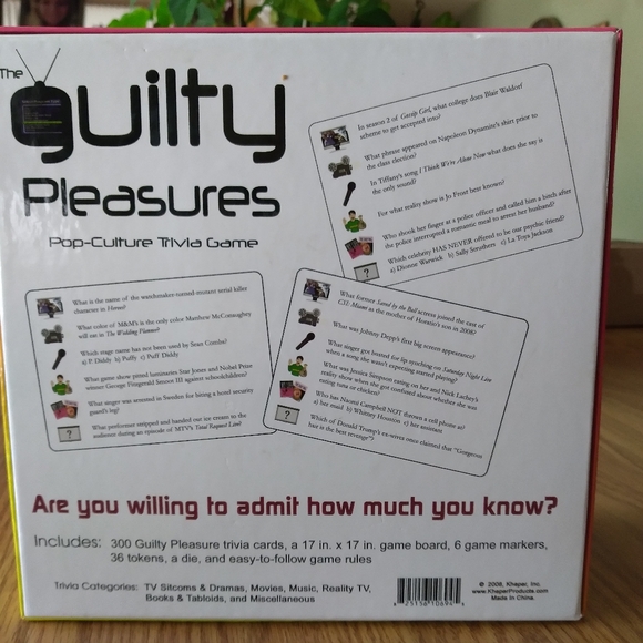 GUILTY PLEASURES POP CULTURE TRIVIA BOARD GAME - TV MOVIES MUSIC BOOKS TABLOIDS - Picture 14 of 16